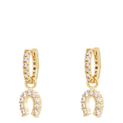 18K Gold Luck Is On Your Side Earrings
