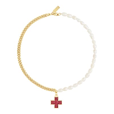 18K Gold Joan Of Arc Necklace