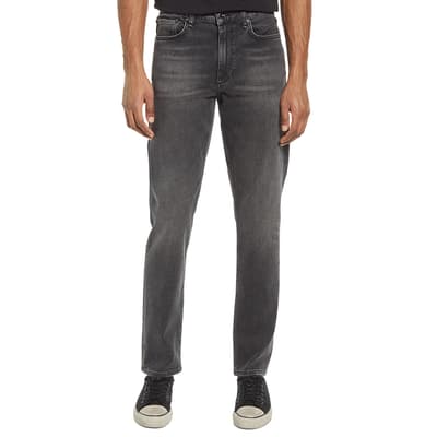 Grey Loopback Action Slim Fit Jeans
