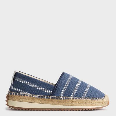 Blue Stripe Espadrille Runners 