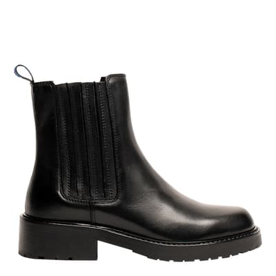 Black Leather Azalea Boots