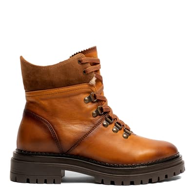 Tan Leather Eira Hiker Boots