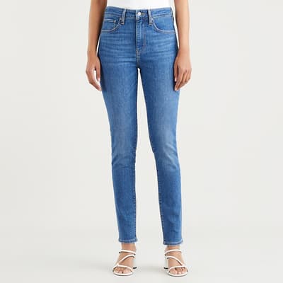 Mid Blue 721™ High Waisted Skinny Stretch Jeans