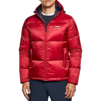 Red AMR Quilted Puffer Jacket