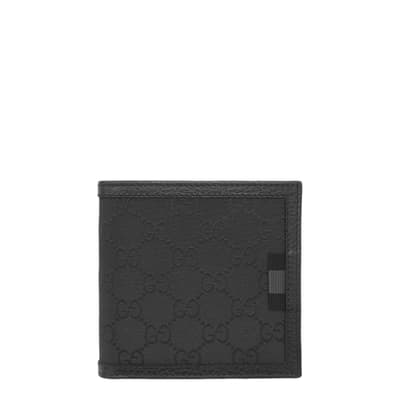 Black Men's Gucci GG Canvas Bi-Fold Wallet