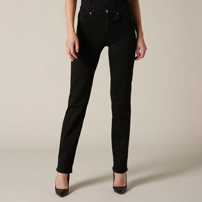 Black Straight Stretch Jeans