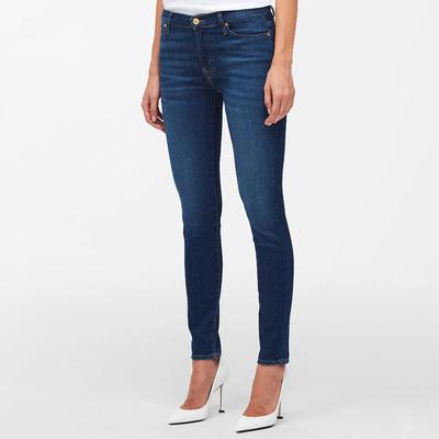 Dark Blue High Waisted Stretch Skinny Jeans