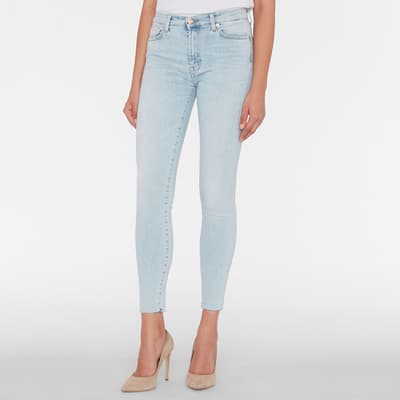 Bleach High Waisted Cropped Skinny Jeans