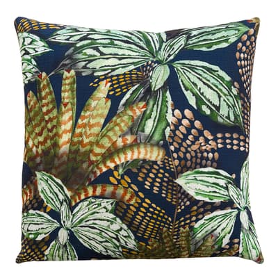 Mogori Abstract Leaves 43x43cm Cushion, Green
