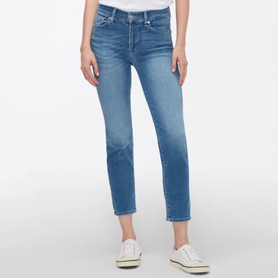 Blue Roxanne Cropped Jeans