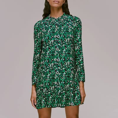 Green Millie Floral Mini Dress