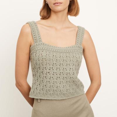 Artichoke Crotchet Cami Wool/Cashmere Blend Top