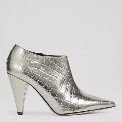 Silver Metallic Talulla Heeled Boots