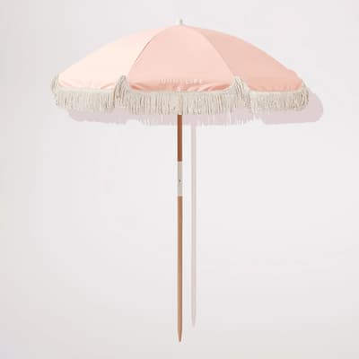 Luxe Beach Umbrella, Salmon