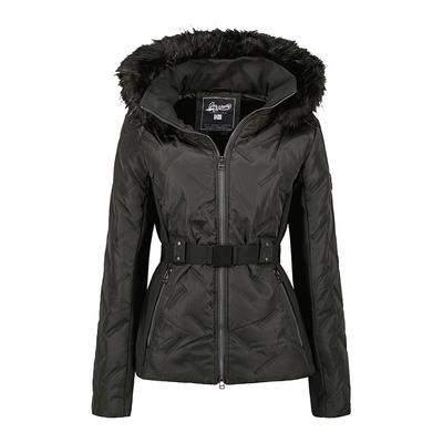 Black Belted Padded Jacket 