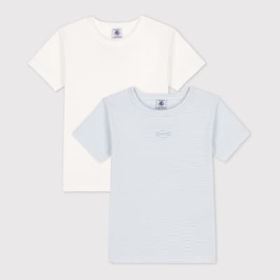Blue 2 Pack Cotton T-Shirts