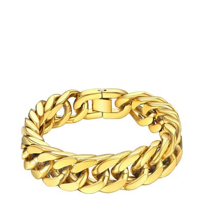 18K Gold Thick Chain Bracelet