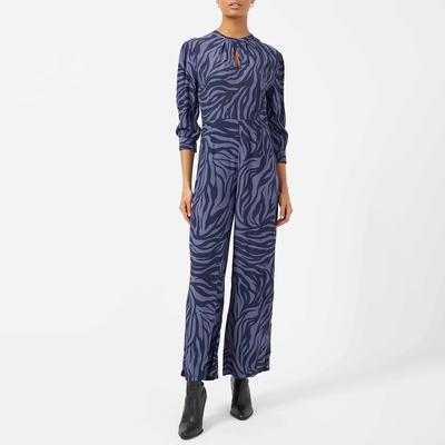 Multi Zebra Wide Leg Jumpsuit