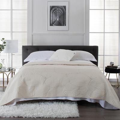 Lincoln Embrioded  Bedspread, Natural