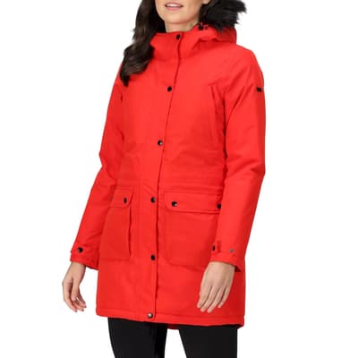 Red Waterproof Insulated Jacket