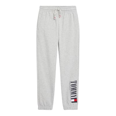 Younger Boy's Grey Drawstring Joggers