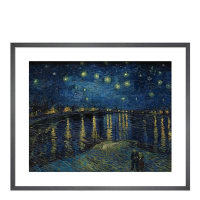 Starry Night Over the Rhone, 1888 28x36cm Framed Print