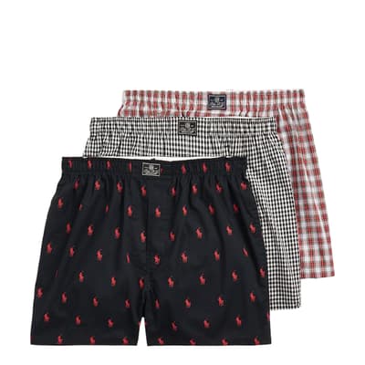 3 Pack Printed Cotton Boxers