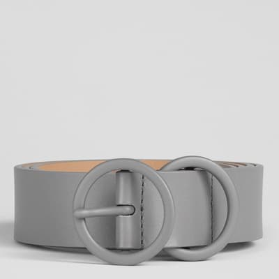 Grey Georgia Leather Belt