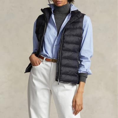 Black Insulated Quilted Gilet