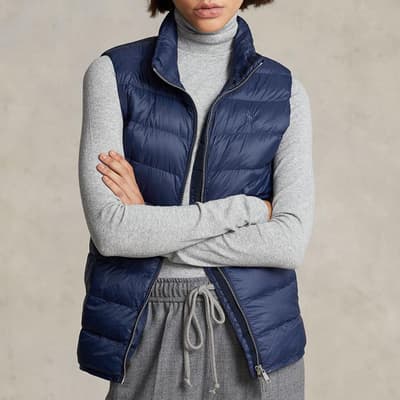 Navy Insulated Quilted Gilet
