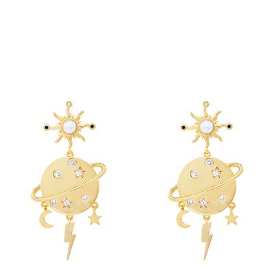 18K Gold Heaven And Earth Earrings