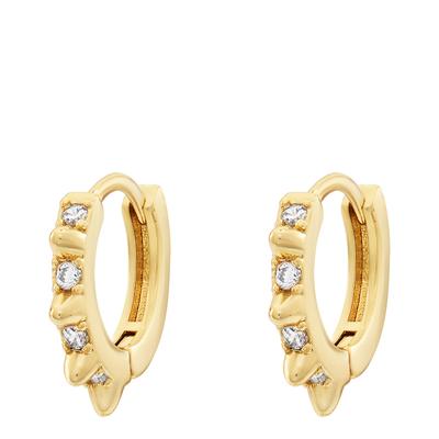 18K Gold Sparkles And Spikes Earrings