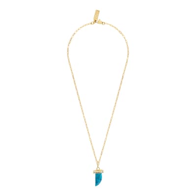 18K Gold Turquoise Cosmic Energy Necklace