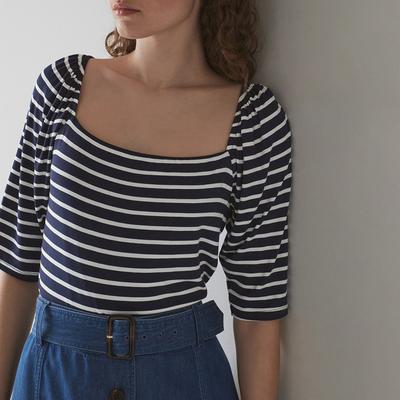 Multi Stripe Maddie Jersey Top