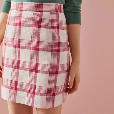 Multi Check Lotta Cotton Skirt