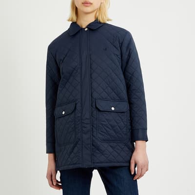 Navy Quilted Country Jacket