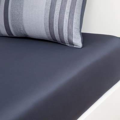 Chine Stripes Double Duvet Cover, Grey