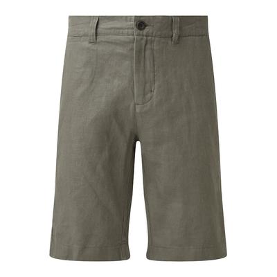 Khaki Linen Shorts