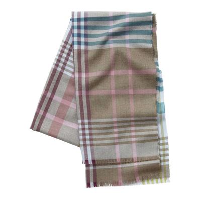 Checked Merino Wool Scarf