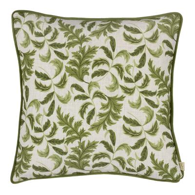 Chatsworth Topiary 43x43cm Cushion, Olive