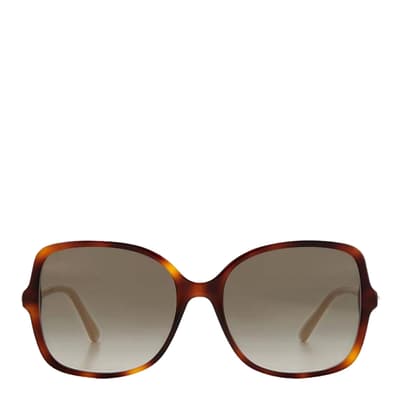 Women's Brown Gradient/Gold Jimmy Choo Sunglasses 57mm