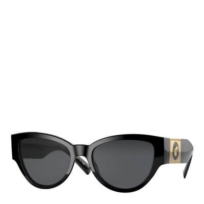 Women's Black/Gold Versace Sunglasses 55mm