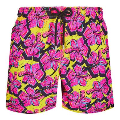 Yellow 1985 Crazy Flo Moorea Swim Shorts
