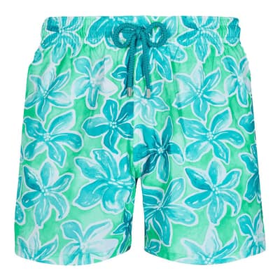 Green 1993 Raiatea Mahina Swim Shorts