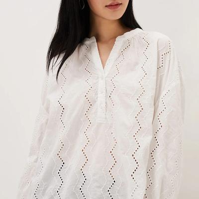 White Sienna Broderie Blouse