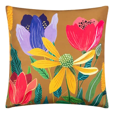 House Of Bloom Celandine 43x43cm Outdoor Cushion, Saffron