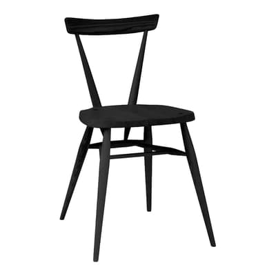 Stacking Chair, Black