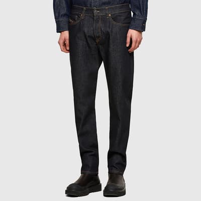 Black D-Fining Tapered Stretch Jeans