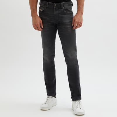 Washed Black Thommer Straight Stretch Jeans