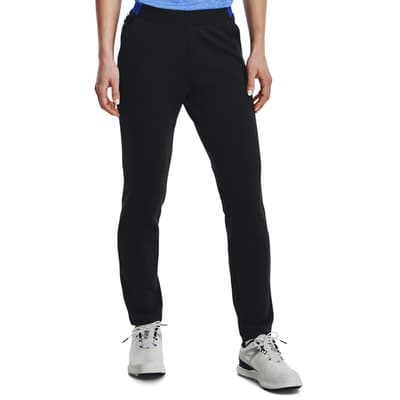 Black Links Pull On Stretch Trousers